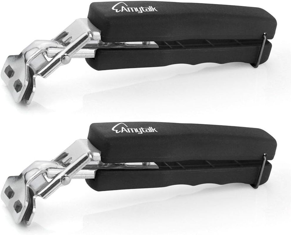 2Pack Black Bowl Clip Gripper Clips Retriever Tongs for Lifting Hot Dishs Bowl Pot Pan Plate from Instant Pot Microwave Oven Air Fryer, 304 Stainless Steel