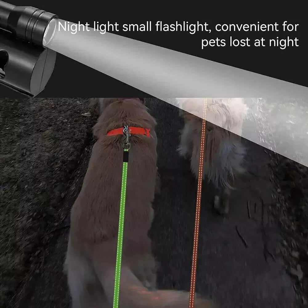 Dual Retractable Reflective Double Dog Walking Leash