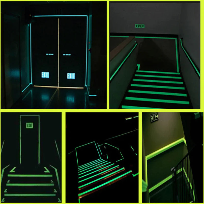 2PC Glow in the Dark Self Adhesive Tape