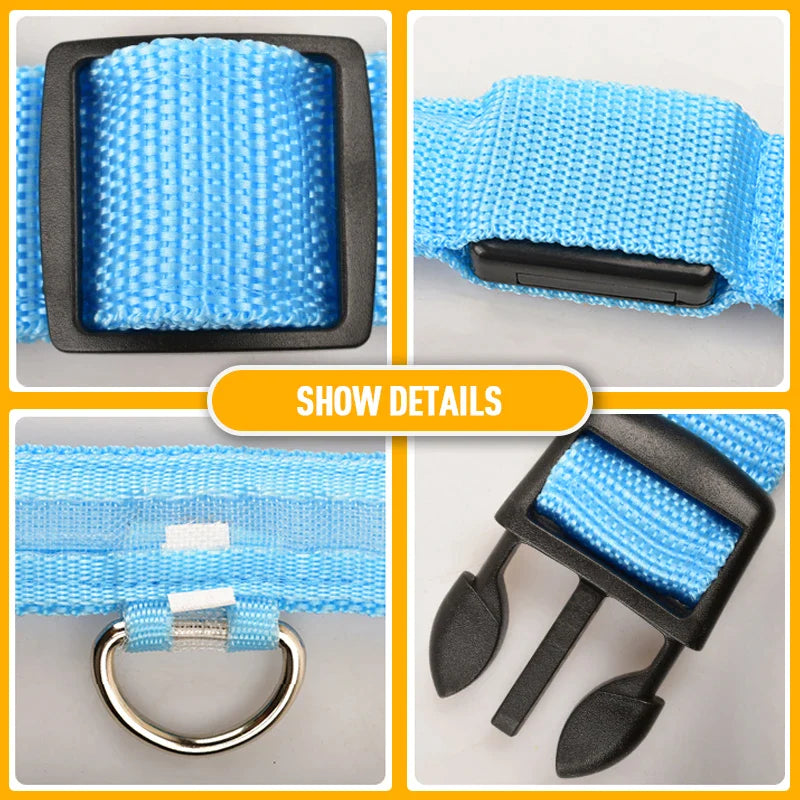 LED Waterproof Adjustable Dog Collar  