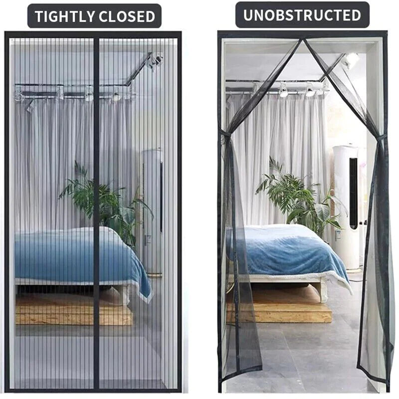 Hands Free Magnetic Screen Door Mosquito Net