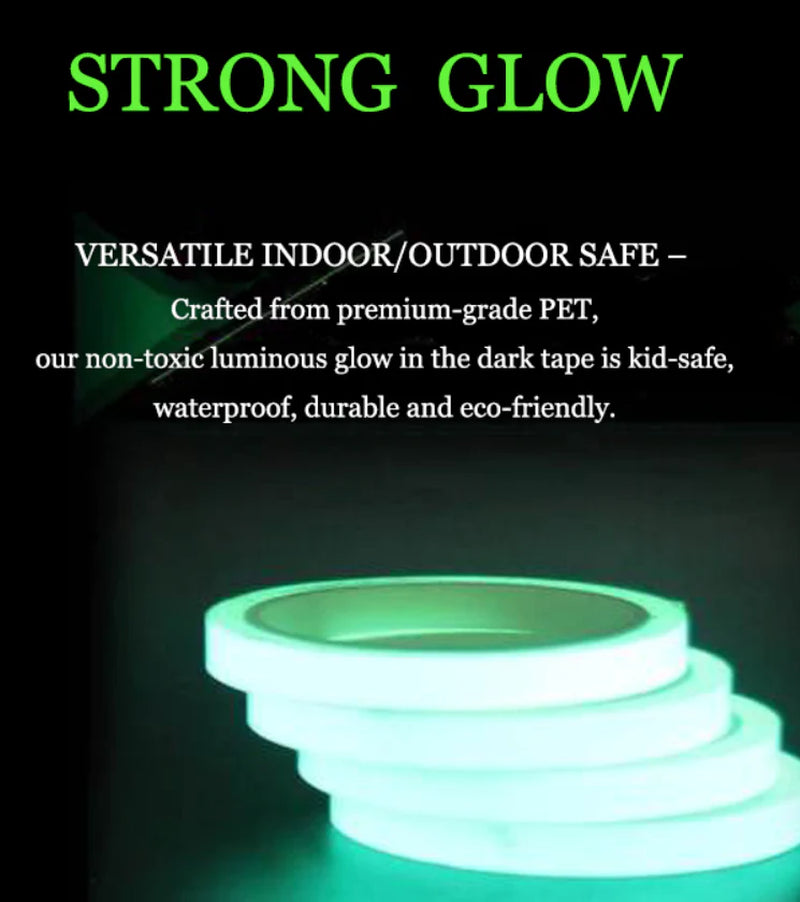 2PC Glow in the Dark Self Adhesive Tape
