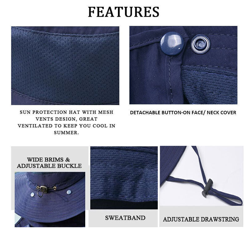 Wide Brim Sun Hat for Men