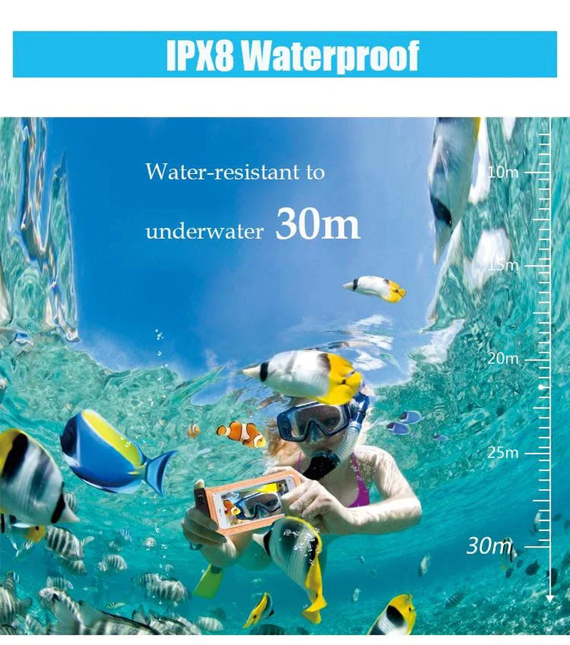 3 Pack Waterproof Cell Phone Pouch 
