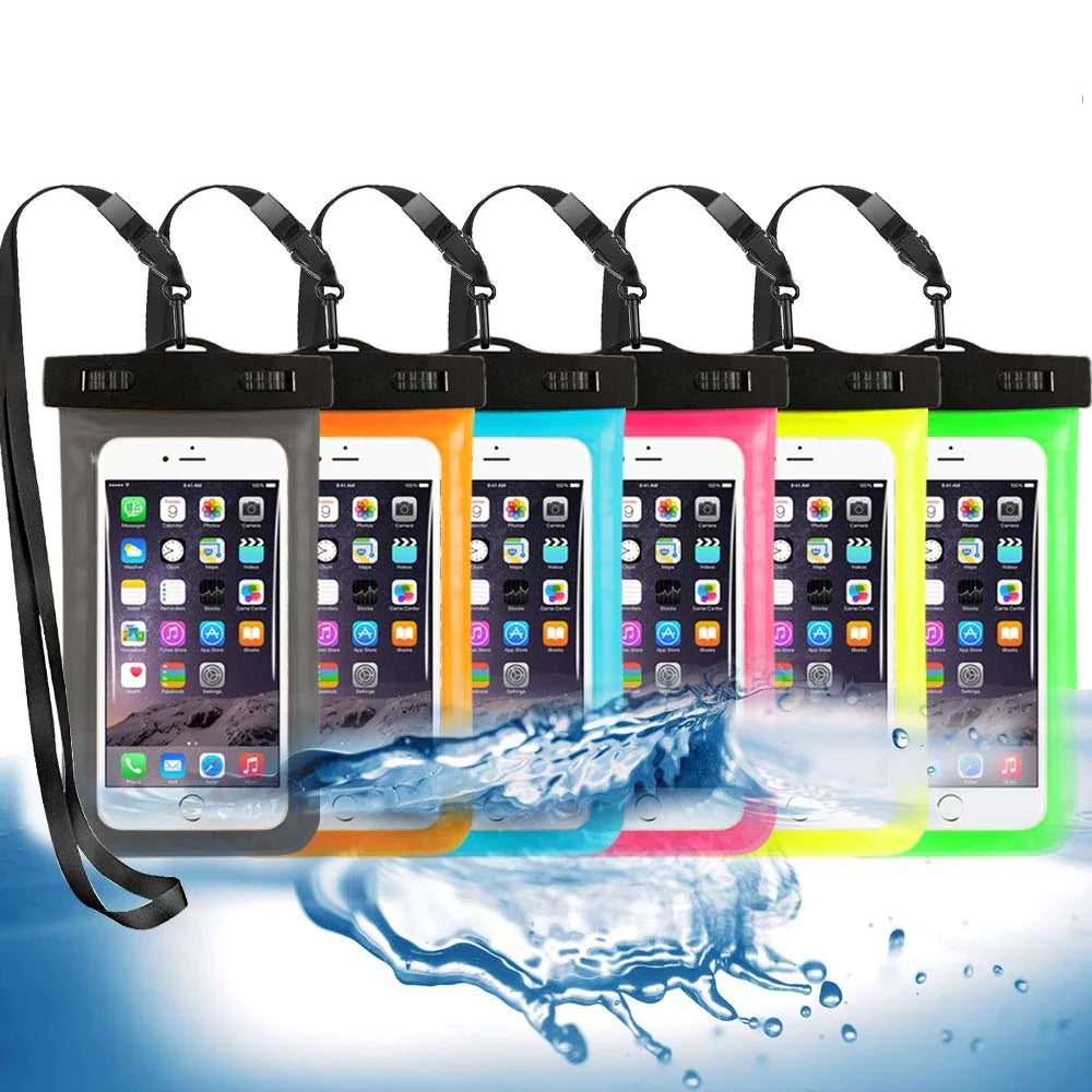 3 Pack Waterproof Cell Phone Pouch 