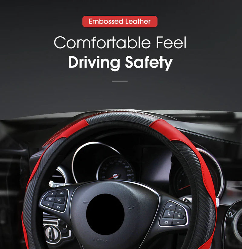 Car Steering Wheel Cover Anti-Slip for 15"/38Cm 