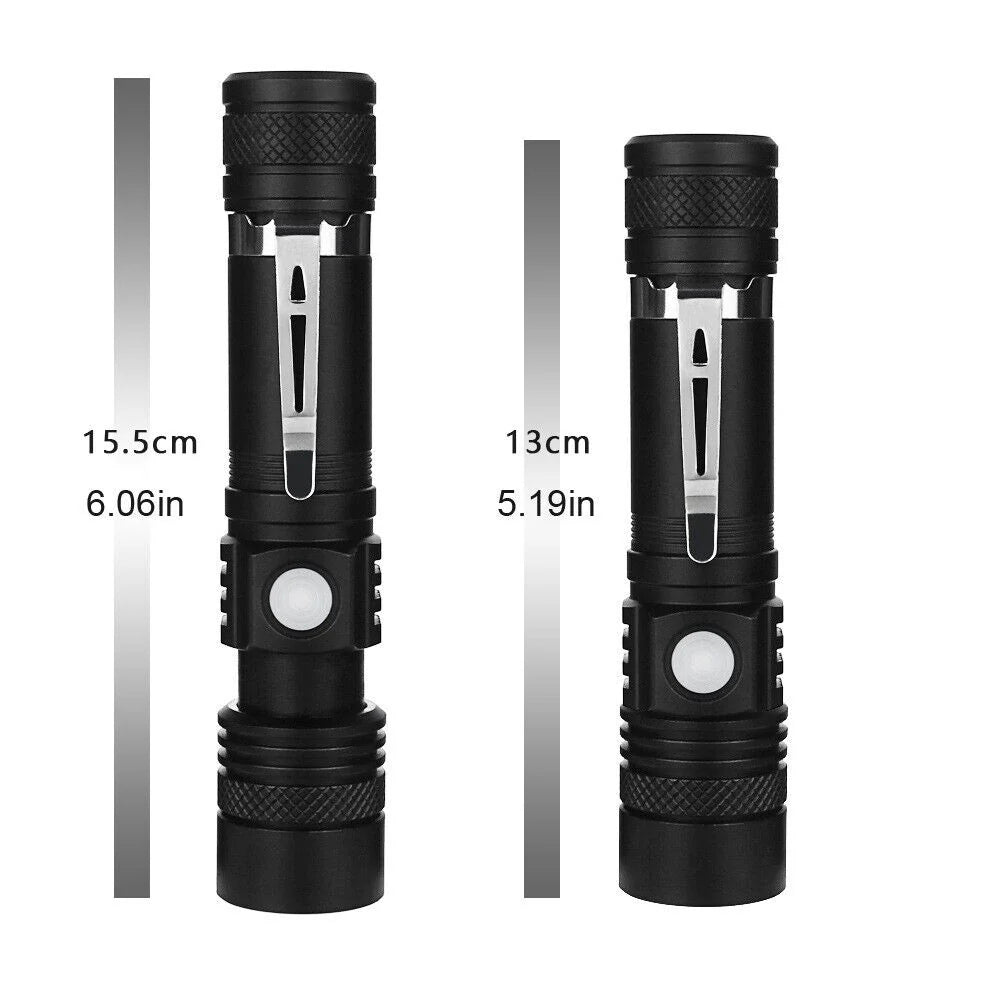 Super Bright LED Flashlight with Rechargeable Battery