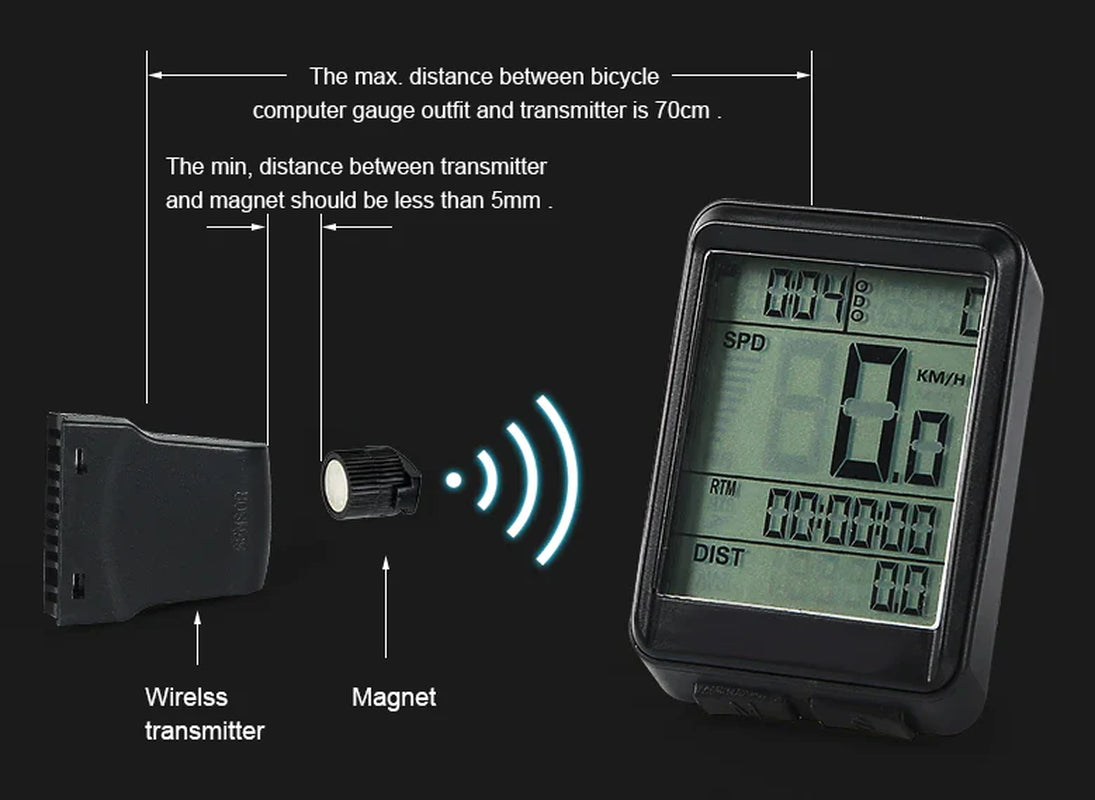  Bicycle Digital Speedometer 