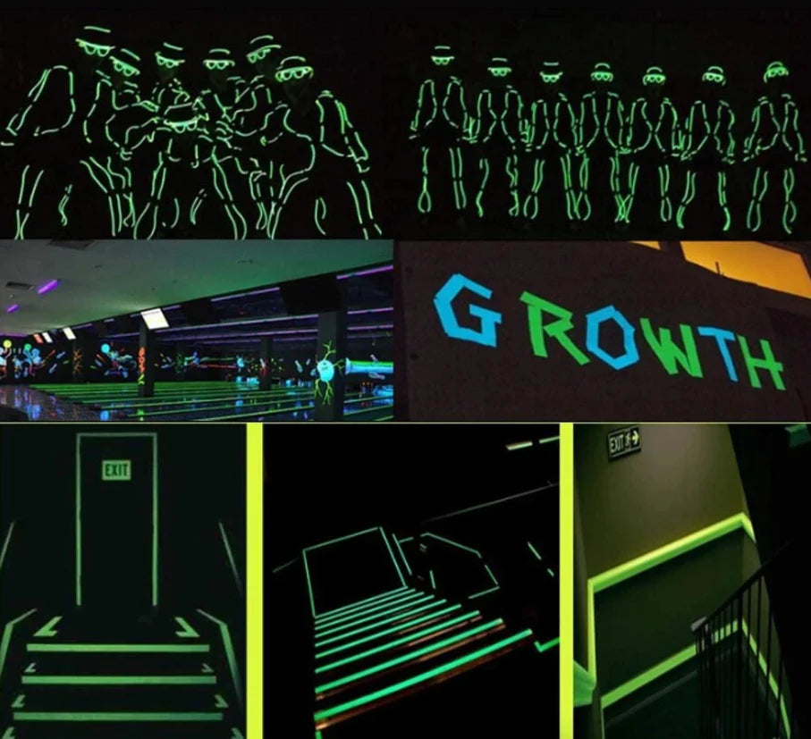 2PC Glow in the Dark Self Adhesive Tape