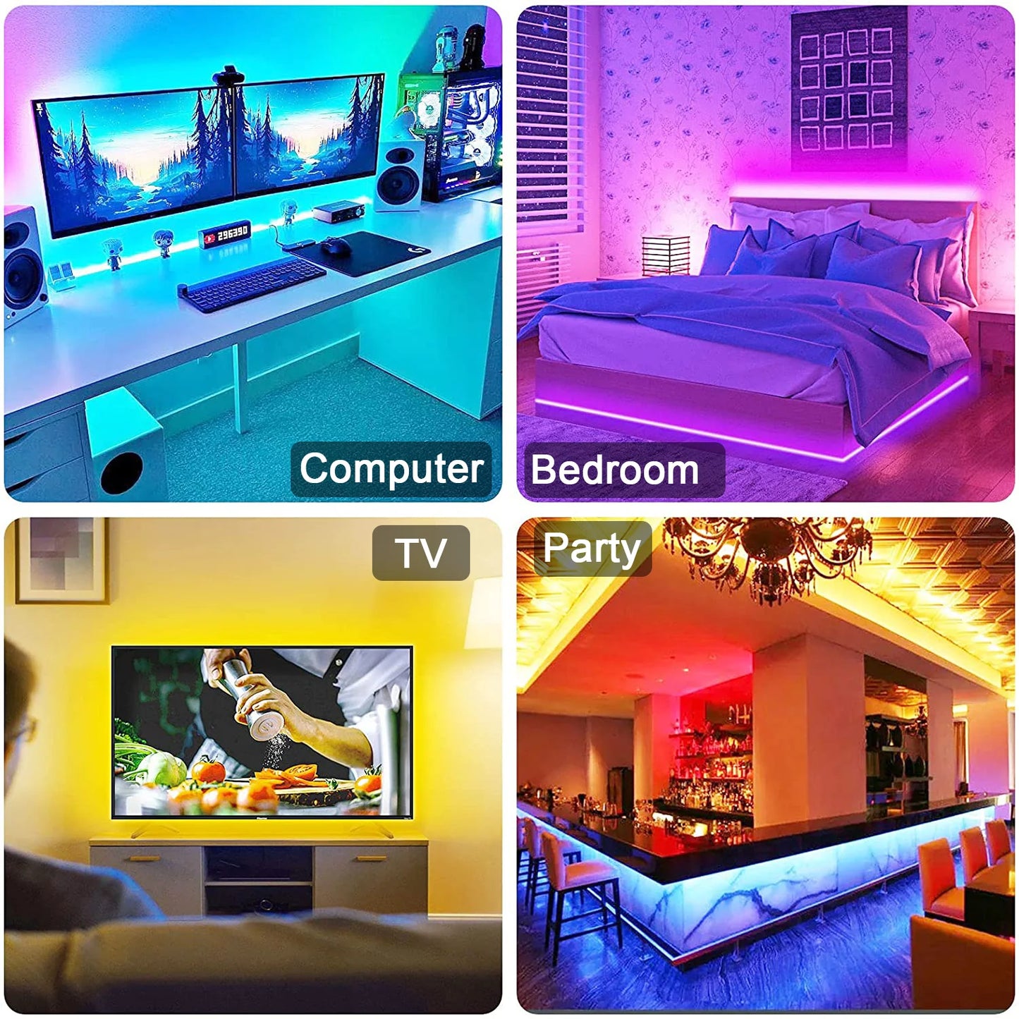 RGB 5050 Led Strip Light with Bluetooth App Control 