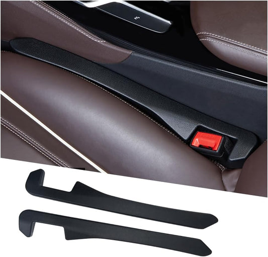 2PCS Car Seat Gap Filler,Flexible Seat Gap Organizer between Seats for Tightly Filling Seat Gaps,Universal Car Side Seat Gap Filler Interior Car Accessories for Women & Men (Black)