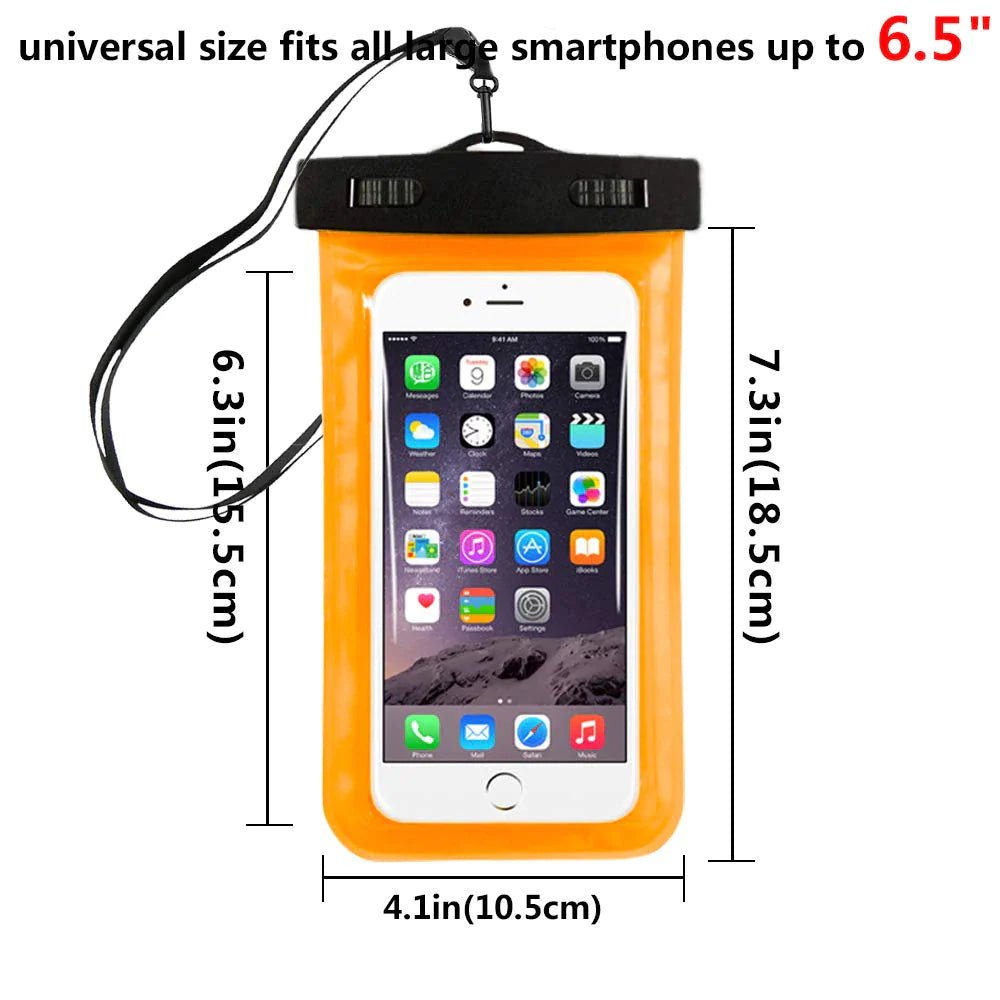 3 Pack Waterproof Cell Phone Pouch 