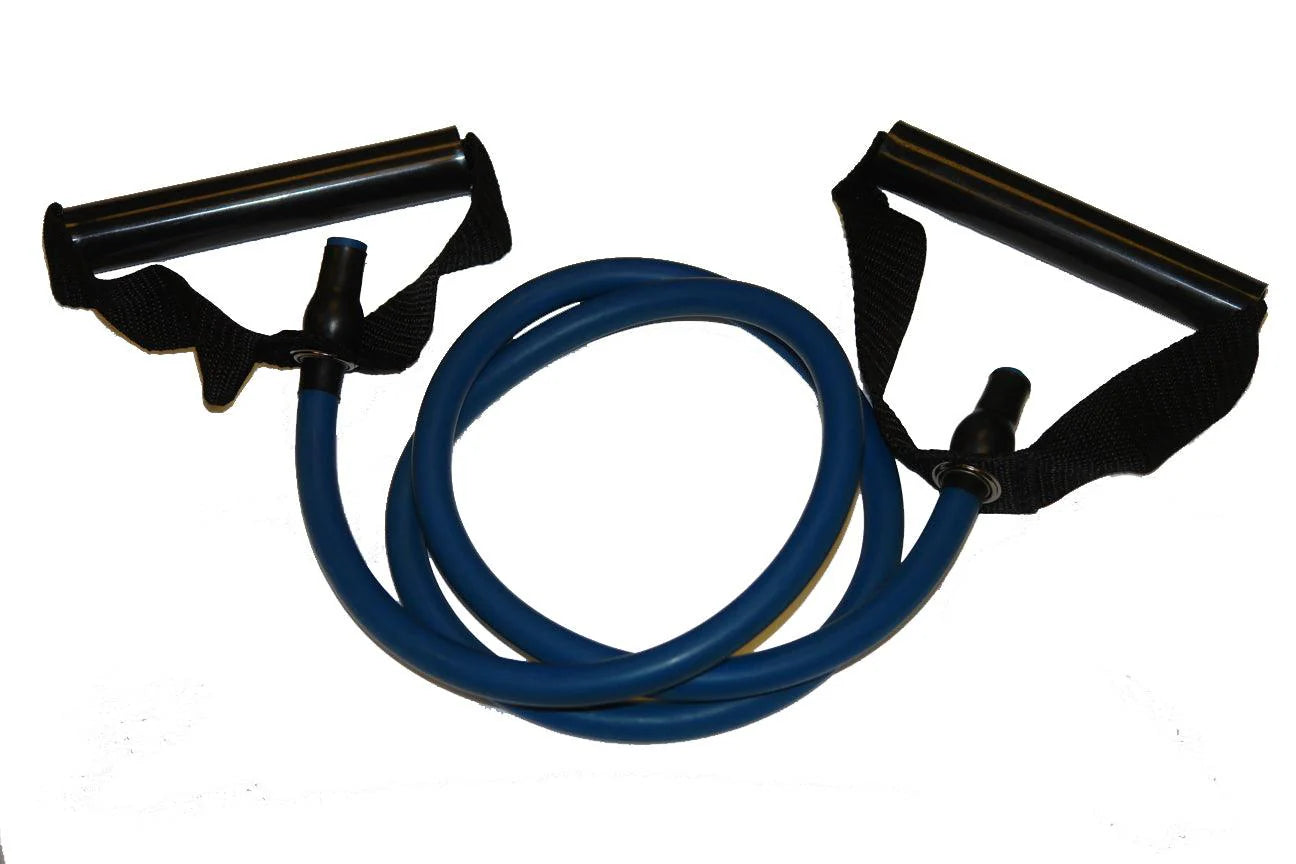 Workout Resistance Exercise Tubes with Plastic Handles