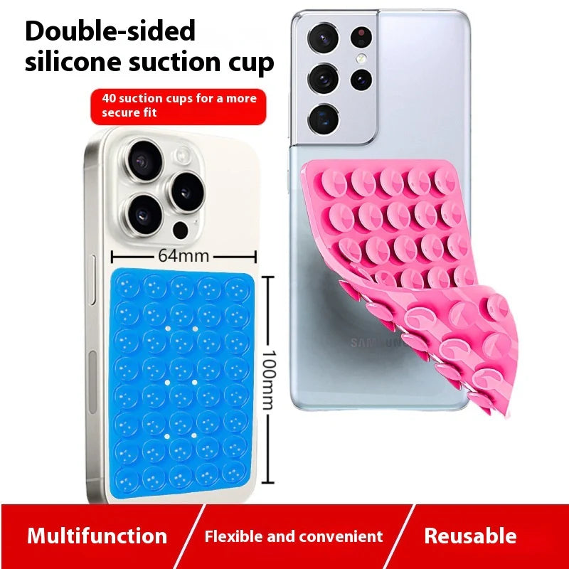 Silicone Double-Sided Suction Cup Phone Case