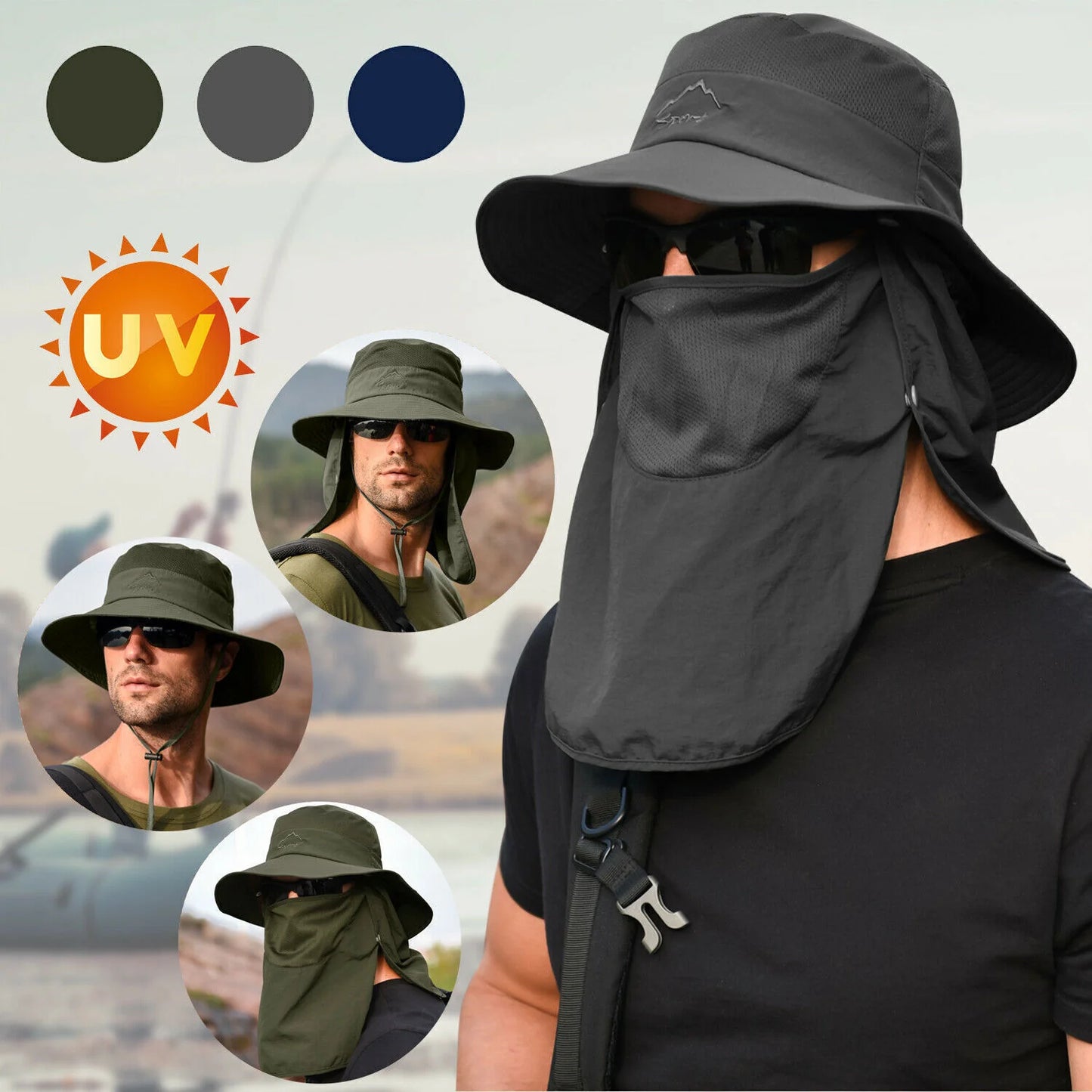 Wide Brim Sun Hat for Men