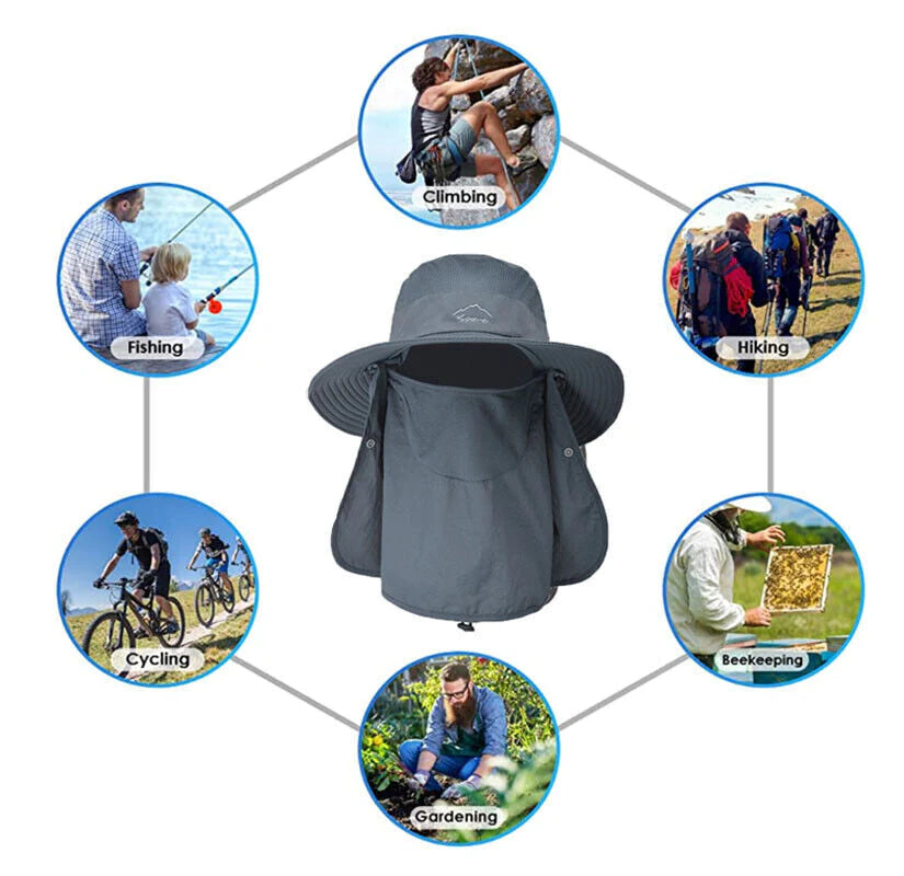 Wide Brim Sun Hat for Men